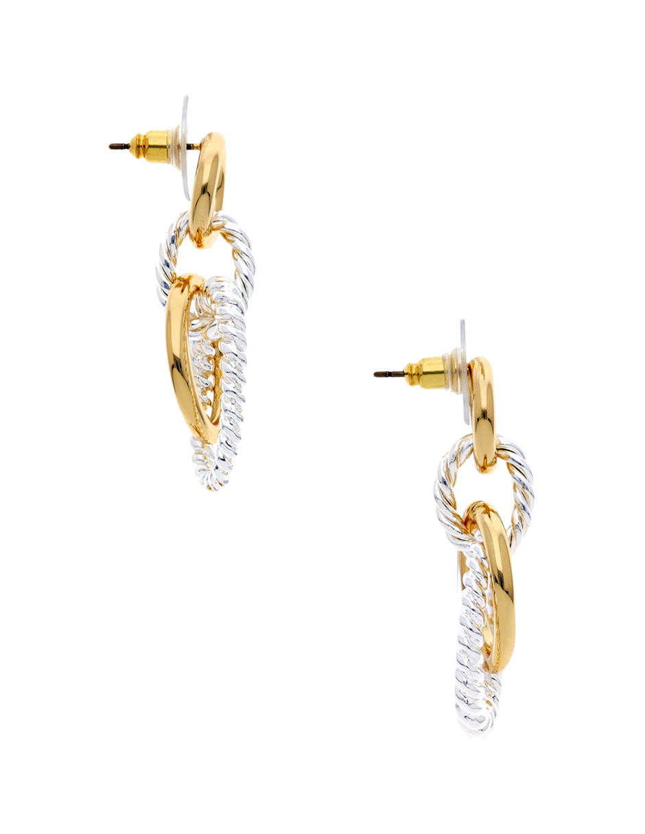 Aretes Largos Con Acabado Brillante 2