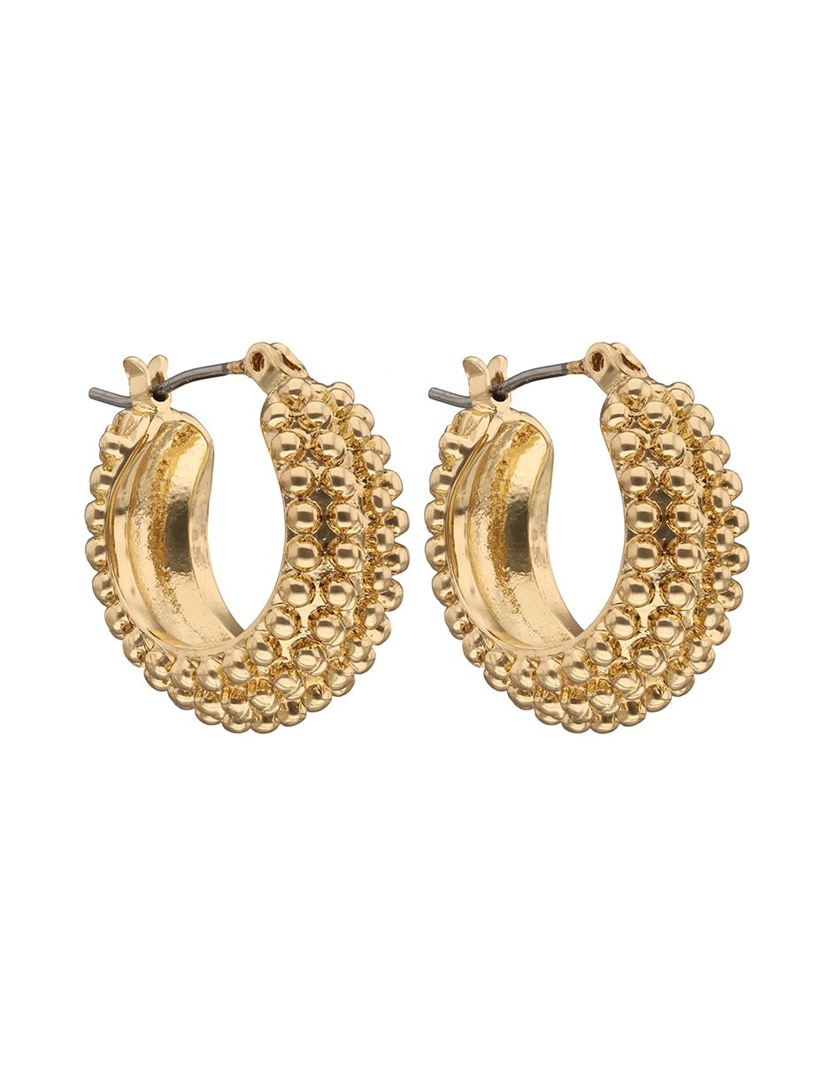 Arracadas openwork con acabado brillante 1