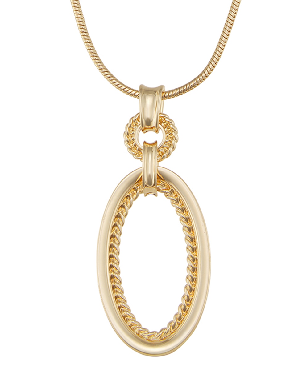 Collar no aplica "de (si aplica)" ovalado golden links "de" aleación metálica sin kilataje 1