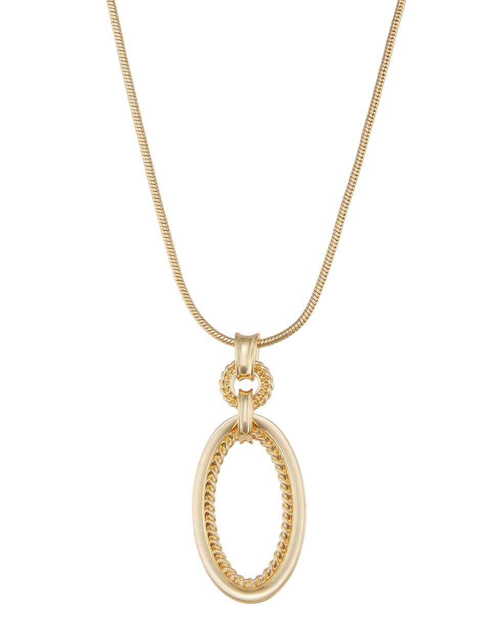 Collar no aplica 'de (si aplica)' ovalado golden links 'de' aleación metálica sin kilataje