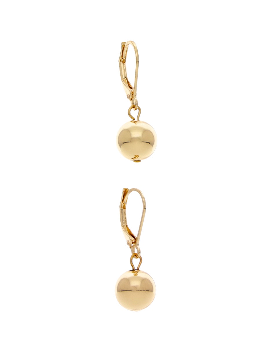 Aretes Cortos Basic Metal Con Acabado Brillante 2