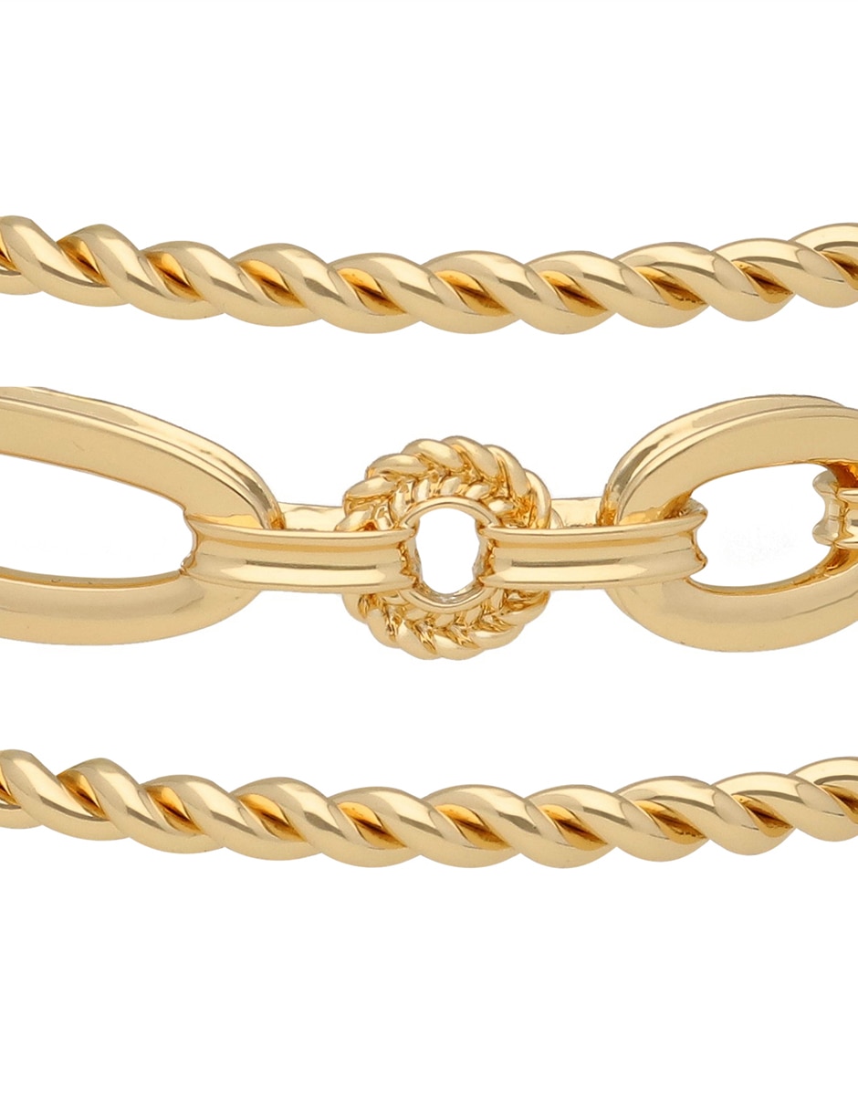 Pulsera napier con golden links acabado