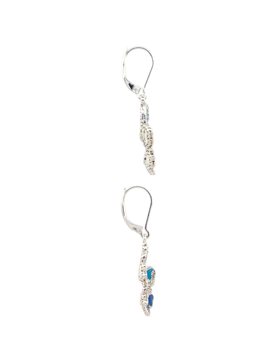 Aretes largos de mariposa Lauren Ralph Lauren Summer Dreams con acabado brillante 3