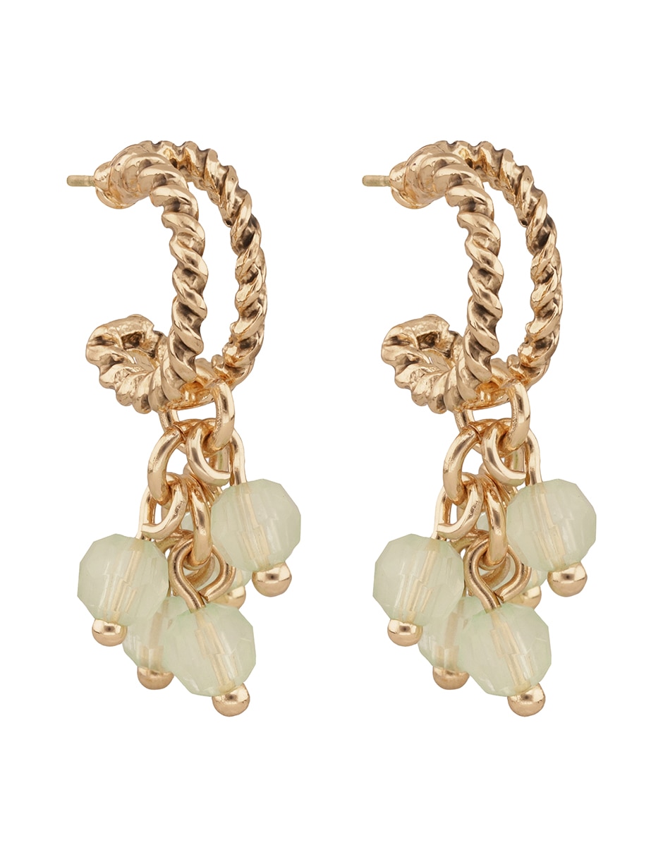 Aretes cortos Napier Casual Nature con acabado brillante