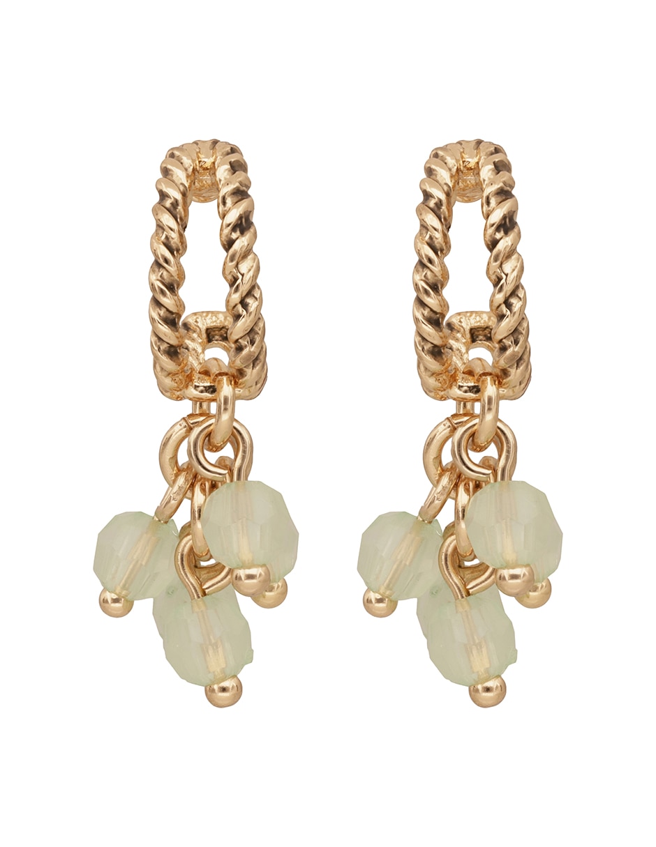 Aretes cortos Napier Casual Nature con acabado brillante