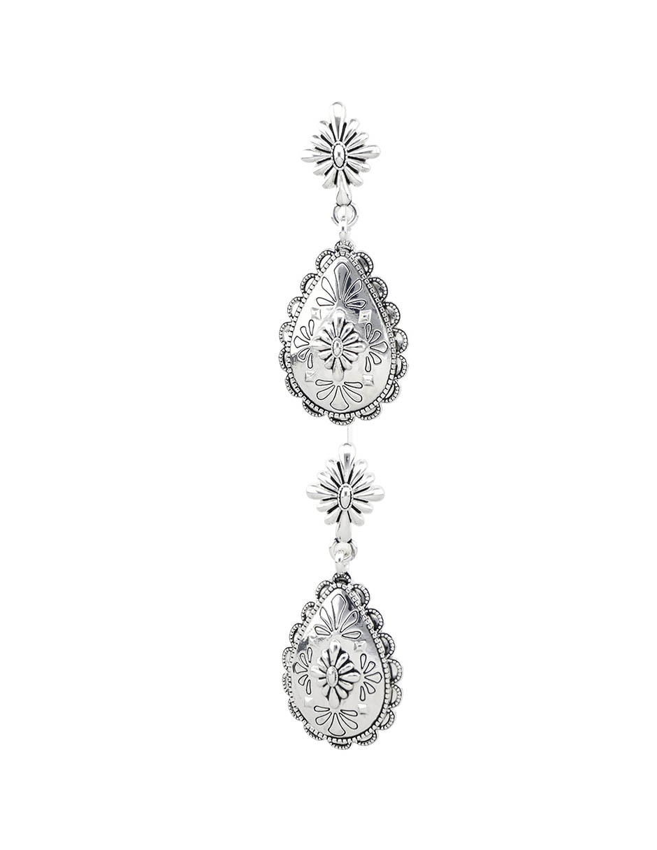 Aretes Largos Gota Casual Classics Con Acabado Pulido
