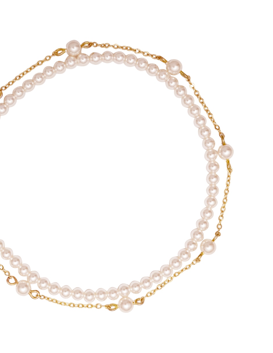 Pulsera Westies con perla acabado pulido