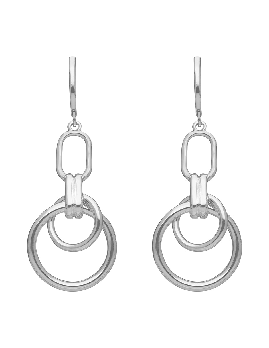 Aretes Toggle & Chain con acabado pulido 1