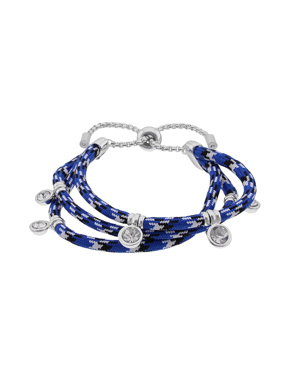 Pulsera de aleación de metal corded color acabado 2