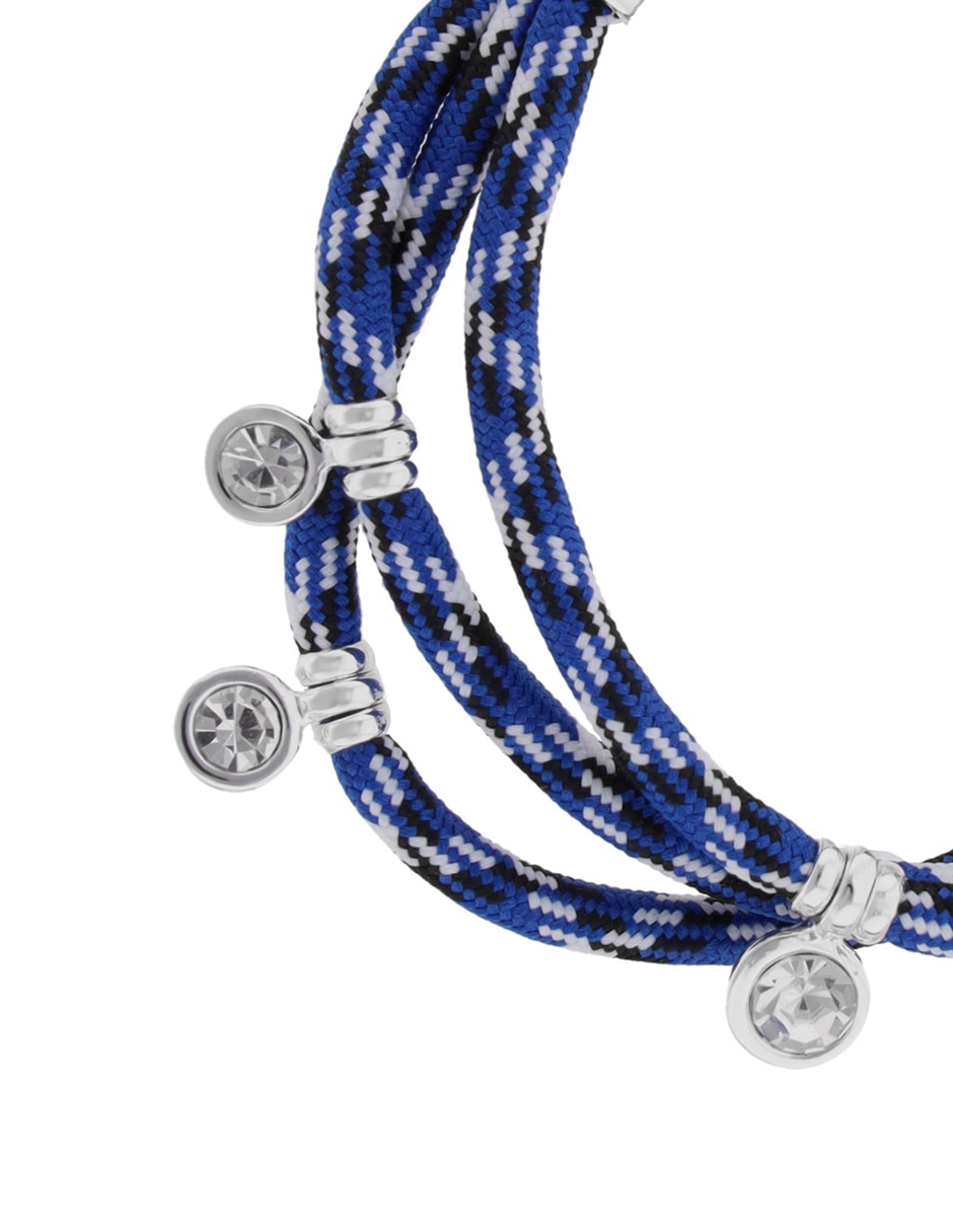 Pulsera de aleación de metal corded color acabado 3