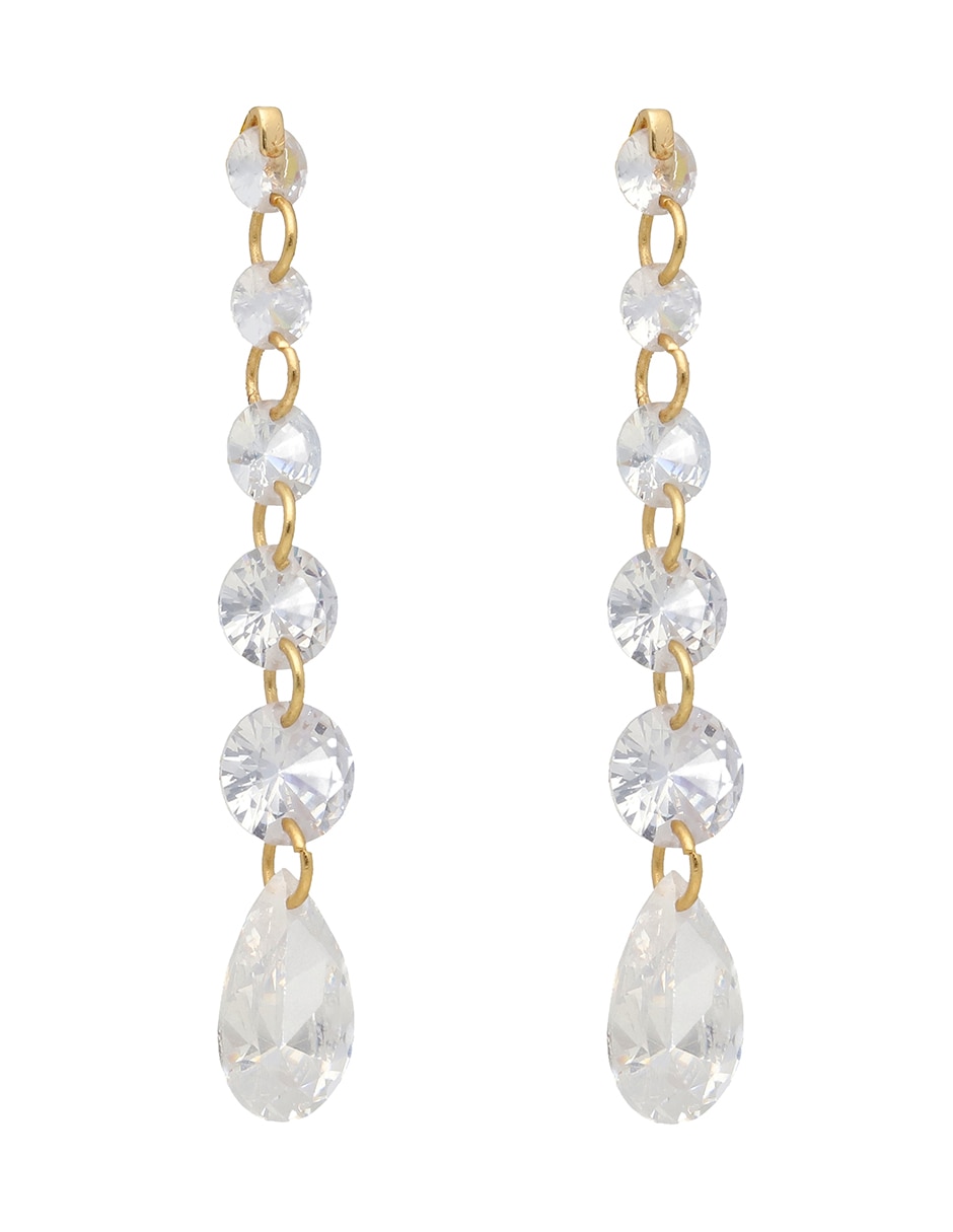 Corto de gota golden chandelier con acabado brillante 2