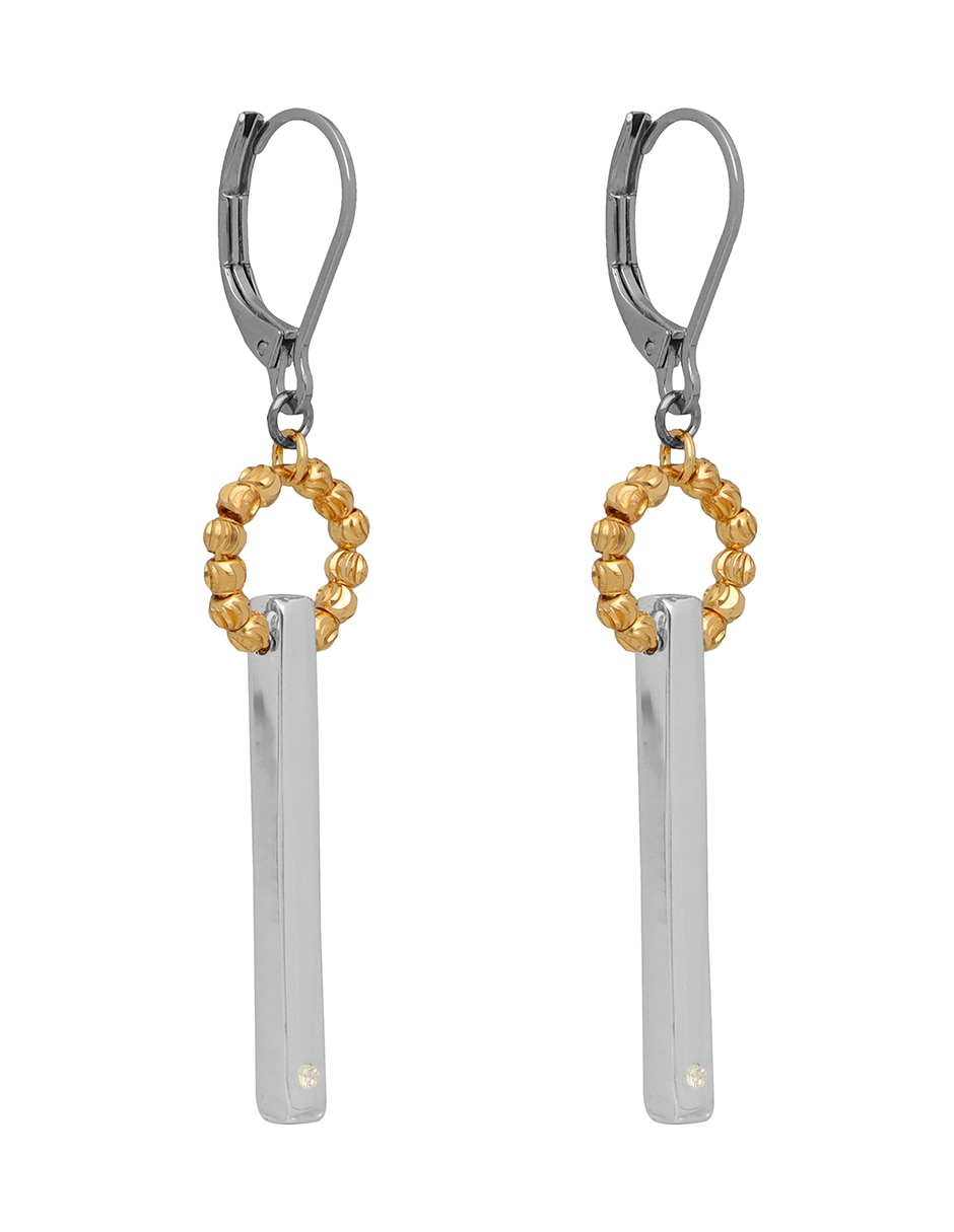 Aretes Cortos de gota Tritone Faceted Beads con acabado mate 2