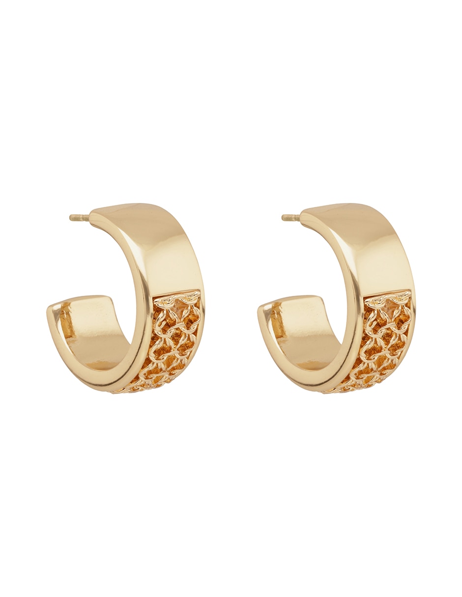 Corto de circular golden mesh con acabado pavé Corto de circular golden mesh con acabado pavé