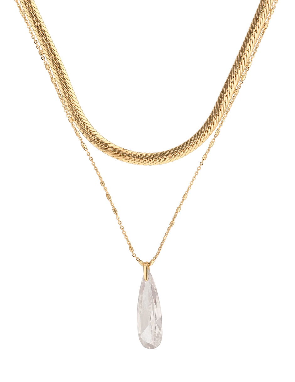 Collar de gota Golden Chandelier 2
