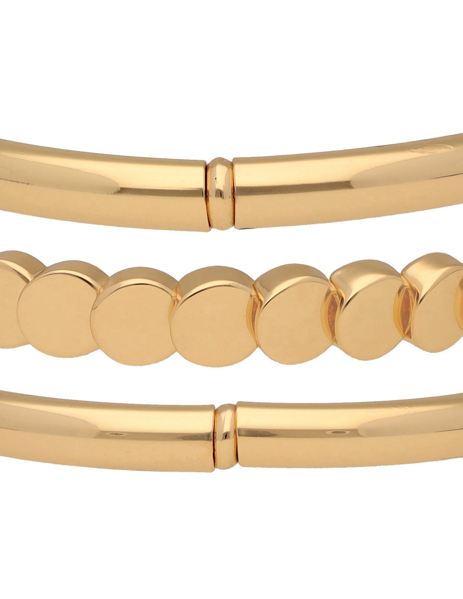 Pulsera Gold Discs 3