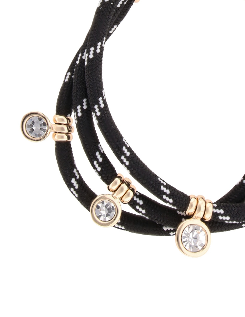 Pulsera nine west de aleación de metal corded color acabado