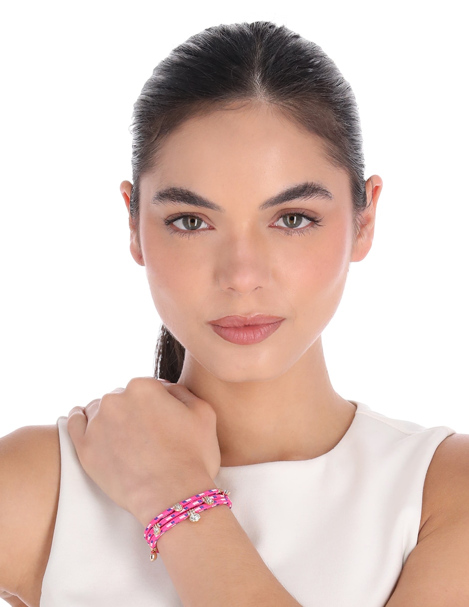 Pulsera nine west de aleación de metal corded color acabado