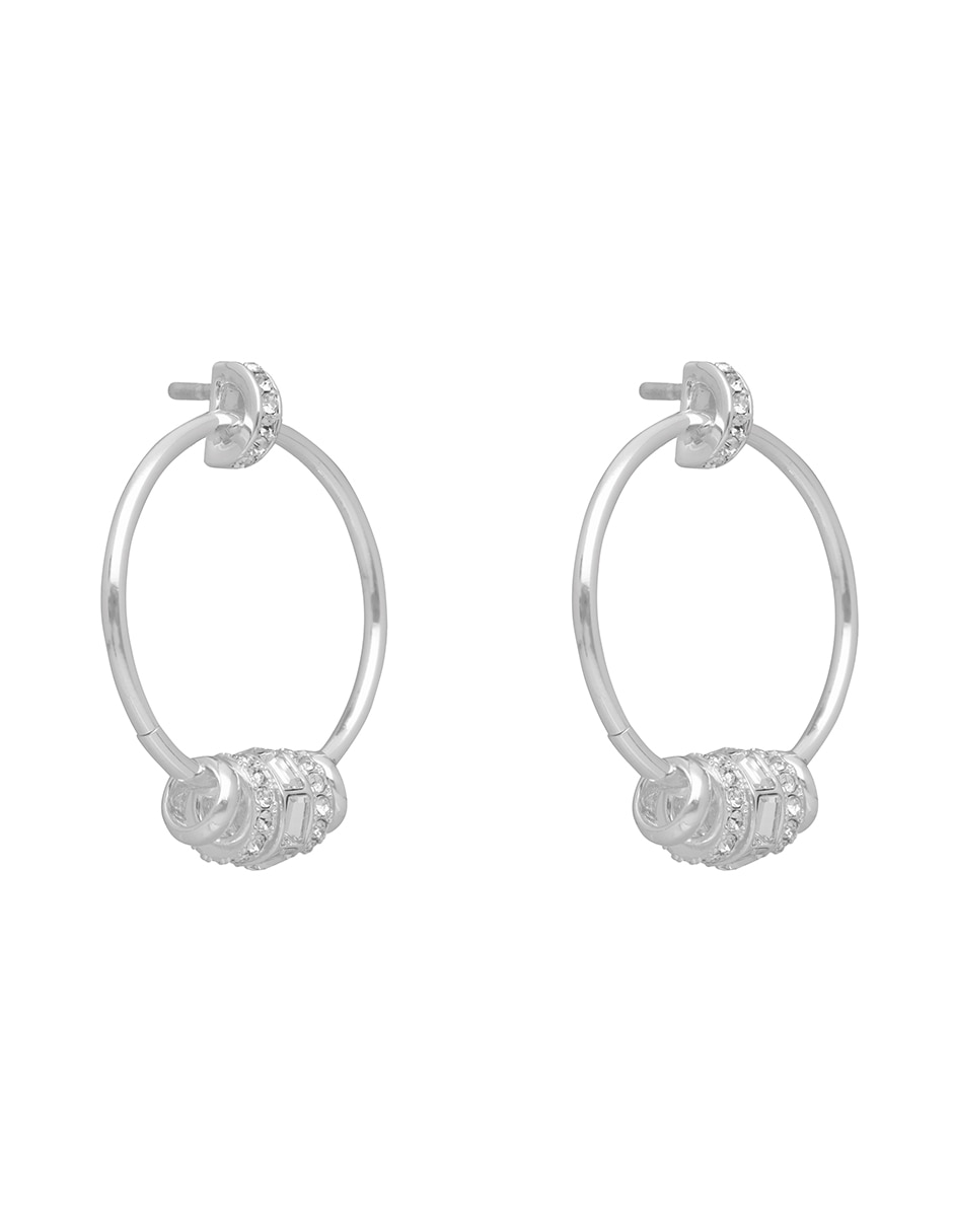 Aretes Crystal Chain con acabado pavé