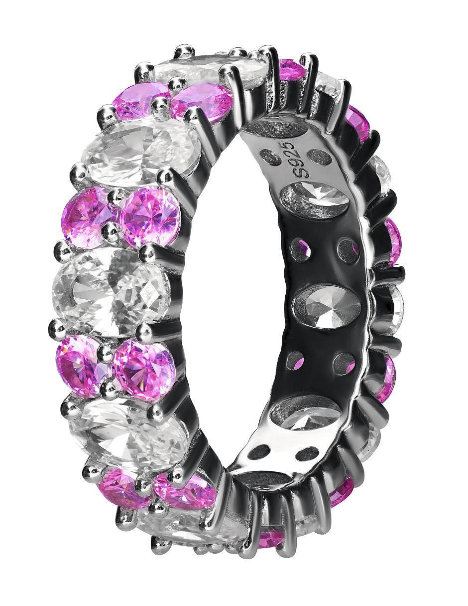 Anillo Gladkova Joyería P 925 de plata zirconia acabado pavé