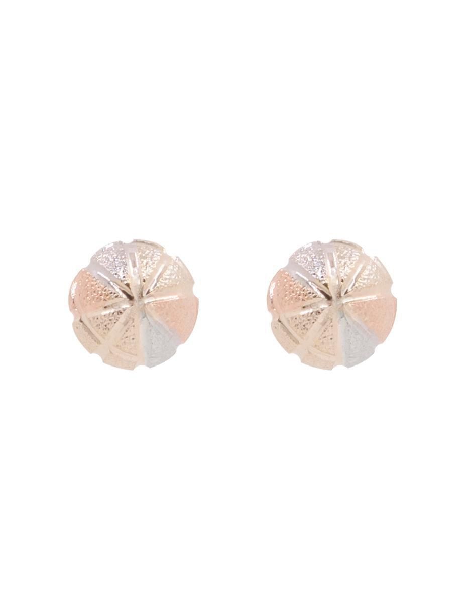 Aretes redondos con acabado brillante