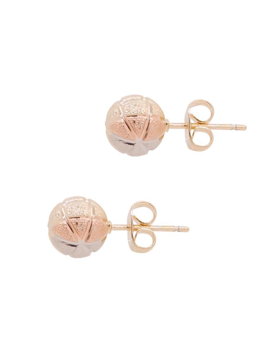 Aretes redondos con acabado brillante 3