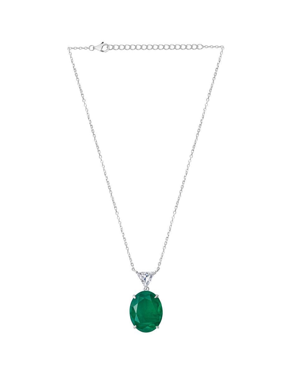 Collar de ovalado de plata P 925 2