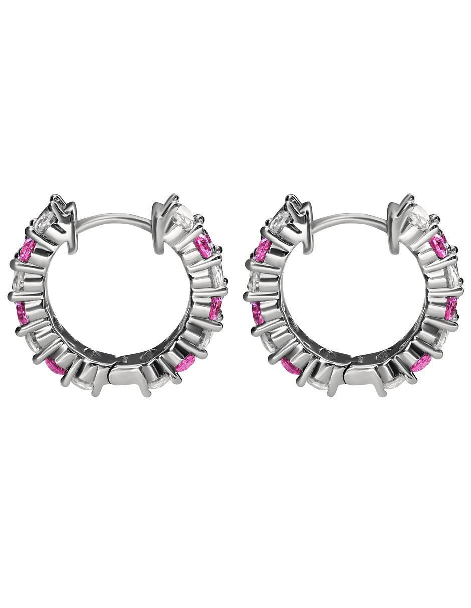 Aretes de plata P 925 con acabado pavé 3
