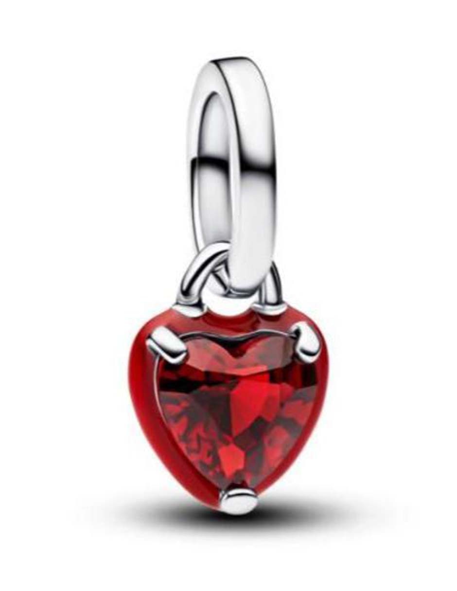 Charm de corazón Pandora ME de plata P 925 cristal