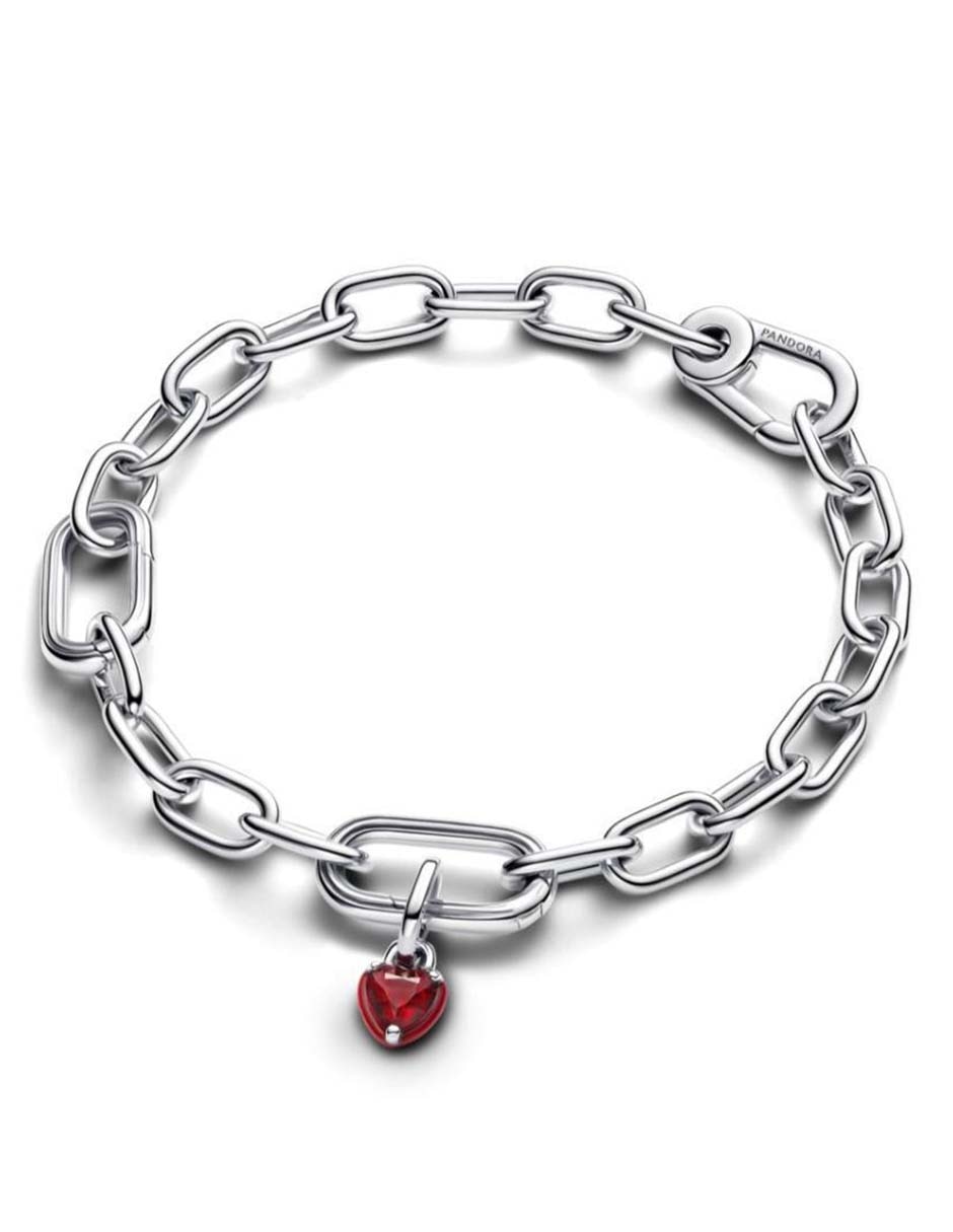 Charm de corazón Pandora ME de plata P 925 cristal