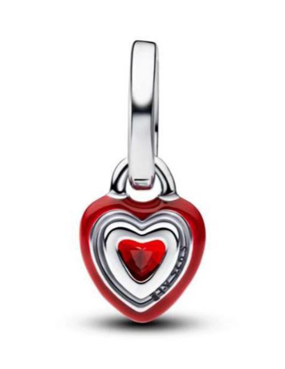 Charm de corazón ME de plata P 925 cristal