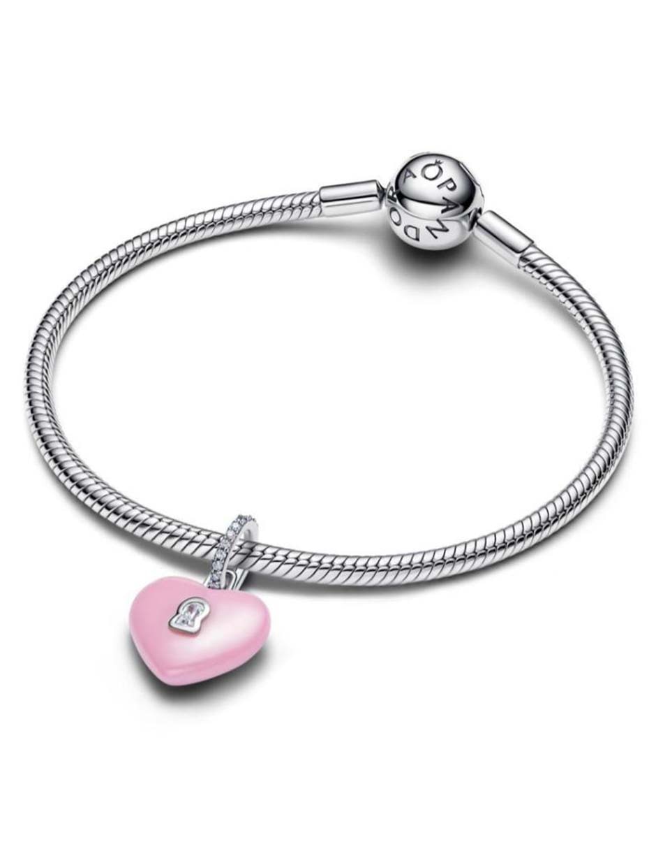 Charm de corazón Pandora Moments de plata P 925 zirconia cúbica