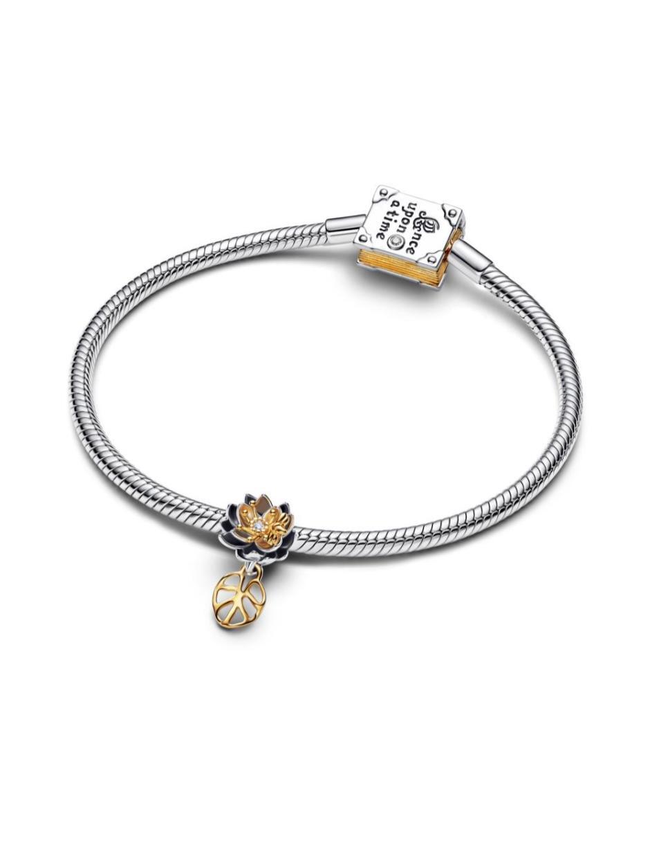 Charm de flor Disney x Tiana de plata P 925 diamante 2