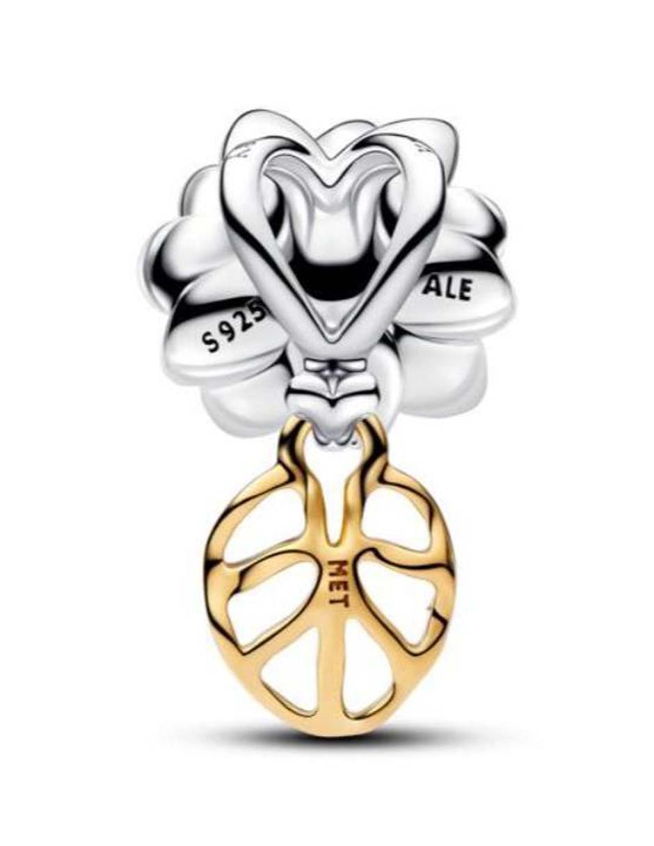Charm de flor Disney x Tiana de plata P 925 diamante Charm de flor Disney x Tiana de plata P 925 diamante