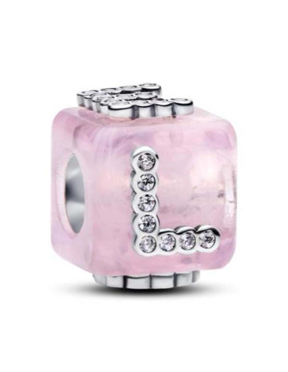 Charm de cubo Pandora Moments de plata P 925 zirconia cúbica