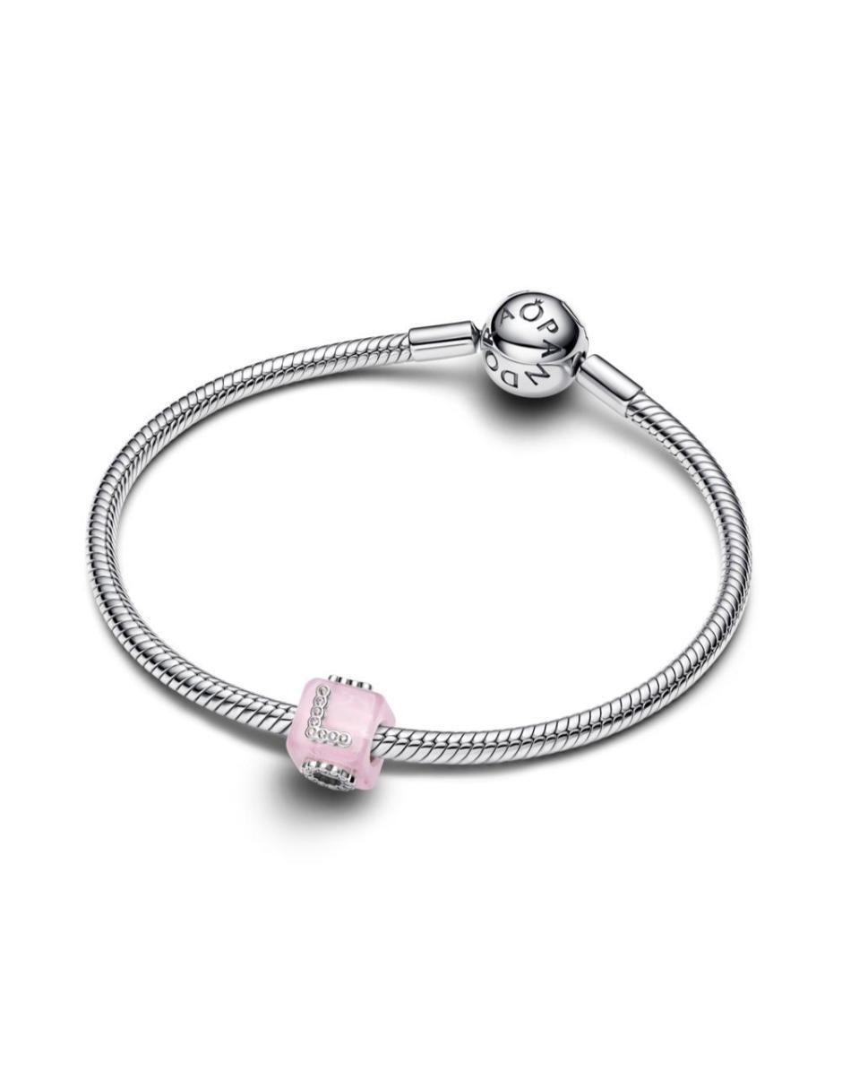 Charm de cubo Pandora Moments de plata P 925 zirconia cúbica