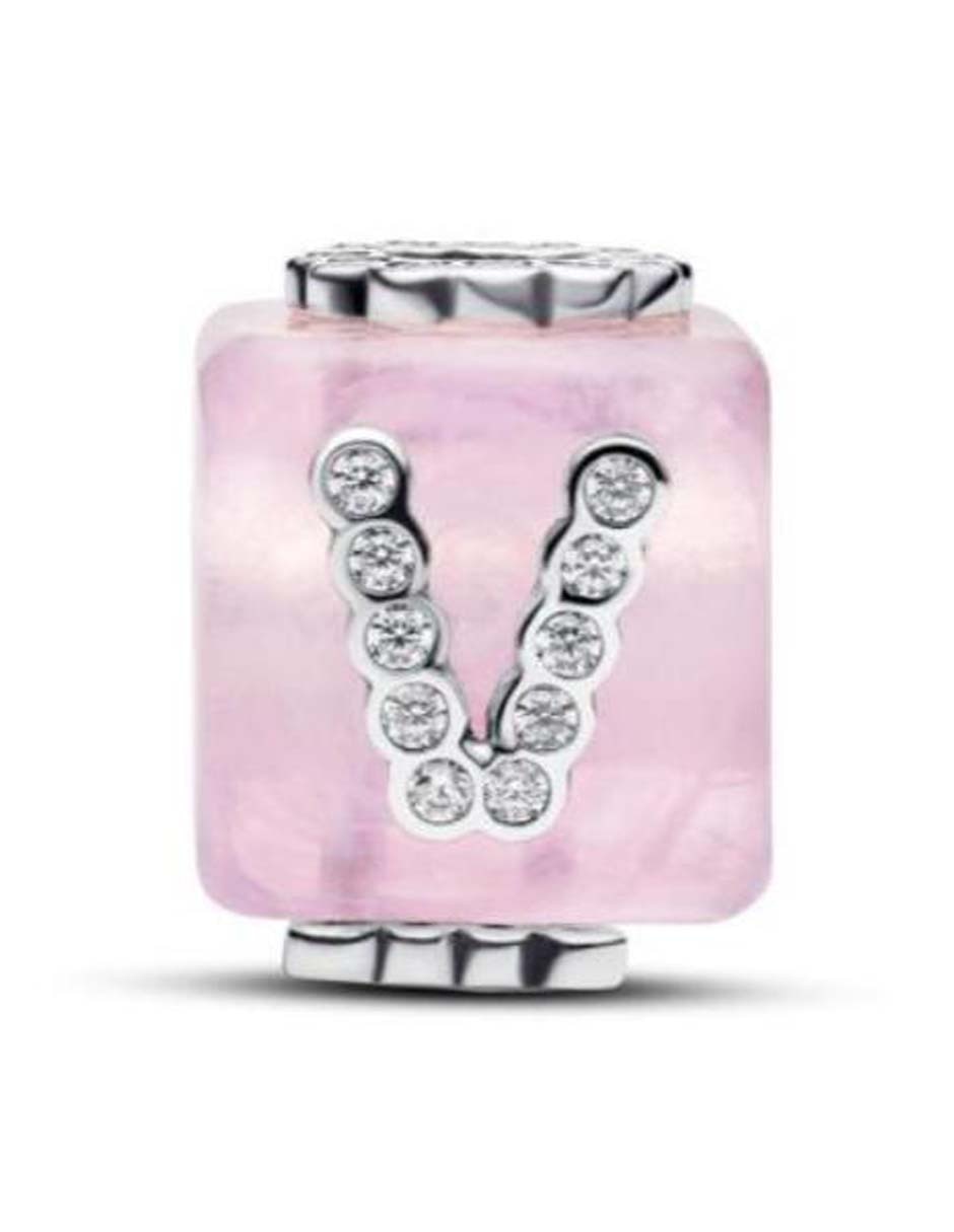 Charm de cubo Moments de plata P 925 zirconia cúbica Charm de cubo Moments de plata P 925 zirconia cúbica