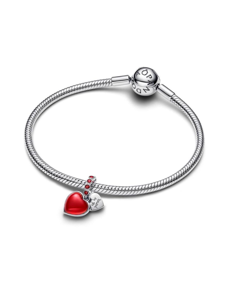 Charm de corazón Pandora Moments de plata P 925 cristal