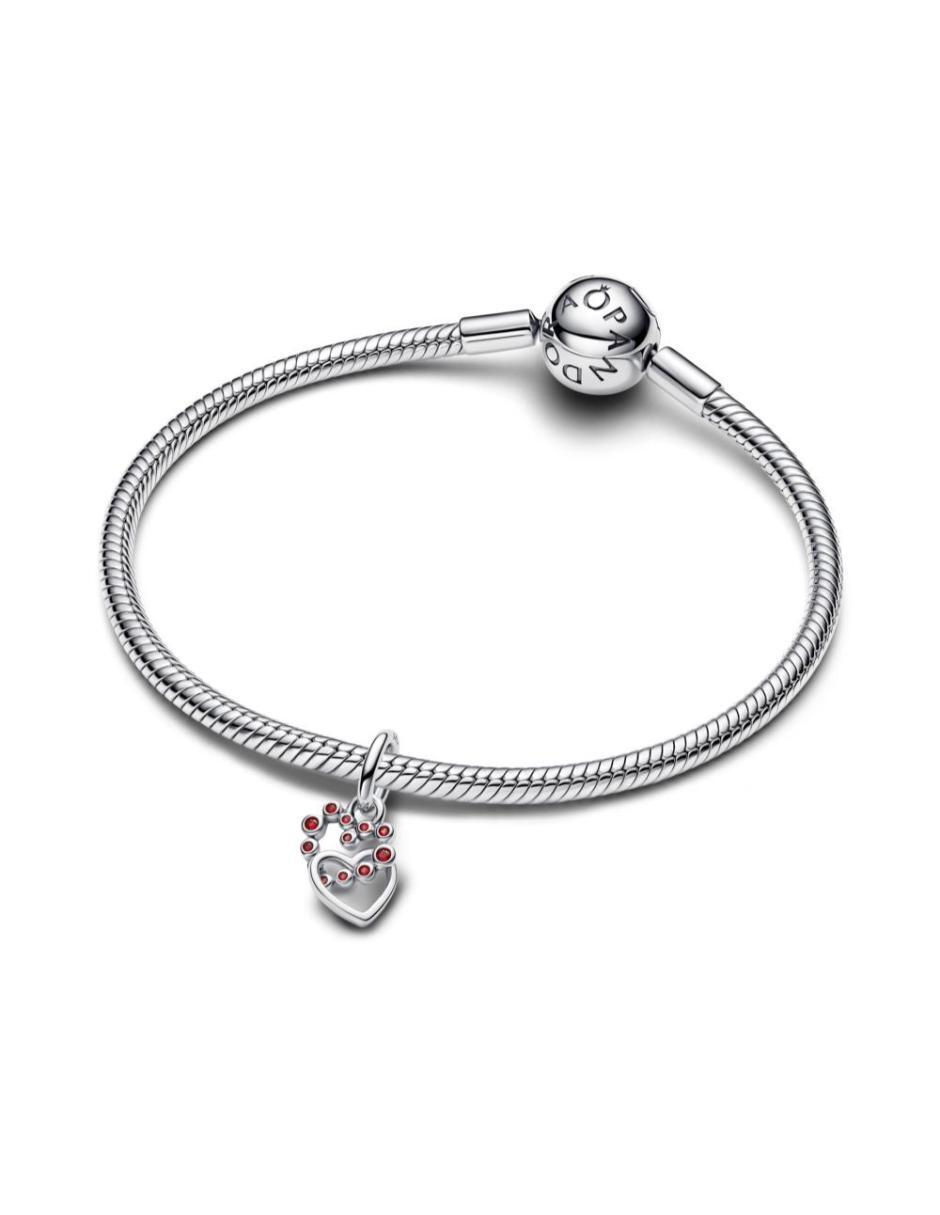 Charm de corazón Pandora Moments de plata P 925 cristal