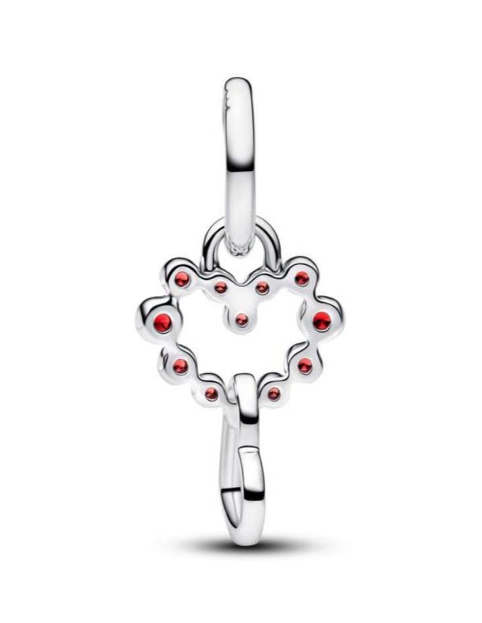 Charm de corazón Moments de plata P 925 cristal