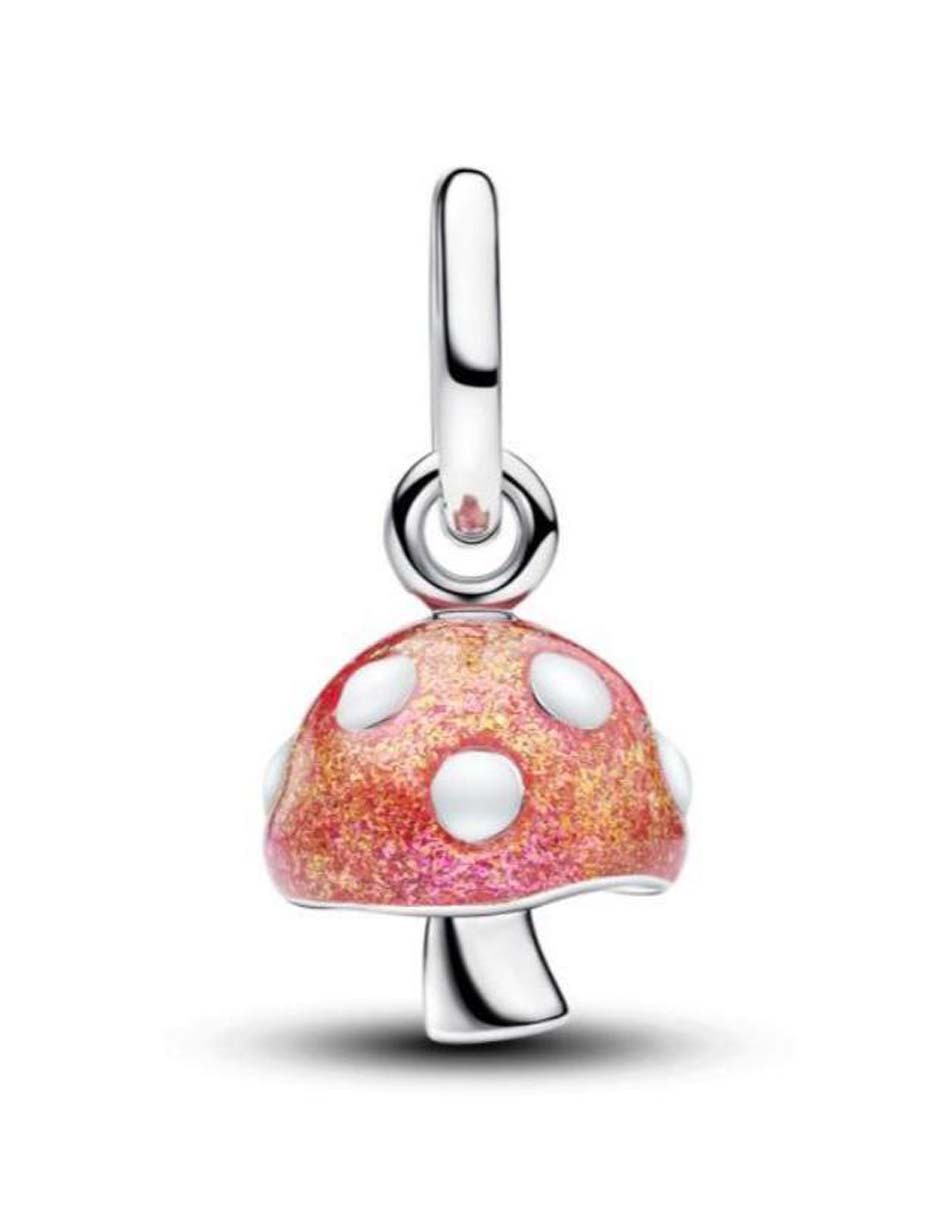 Charm de hongo Moments de plata P 925