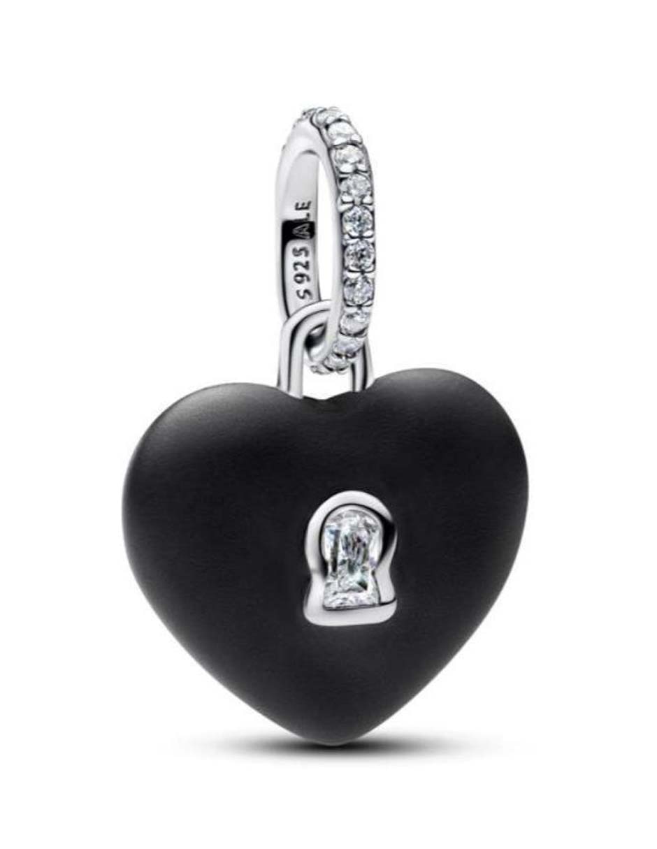 Charm de corazón Pandora Moments de plata P 925 zirconia cúbica