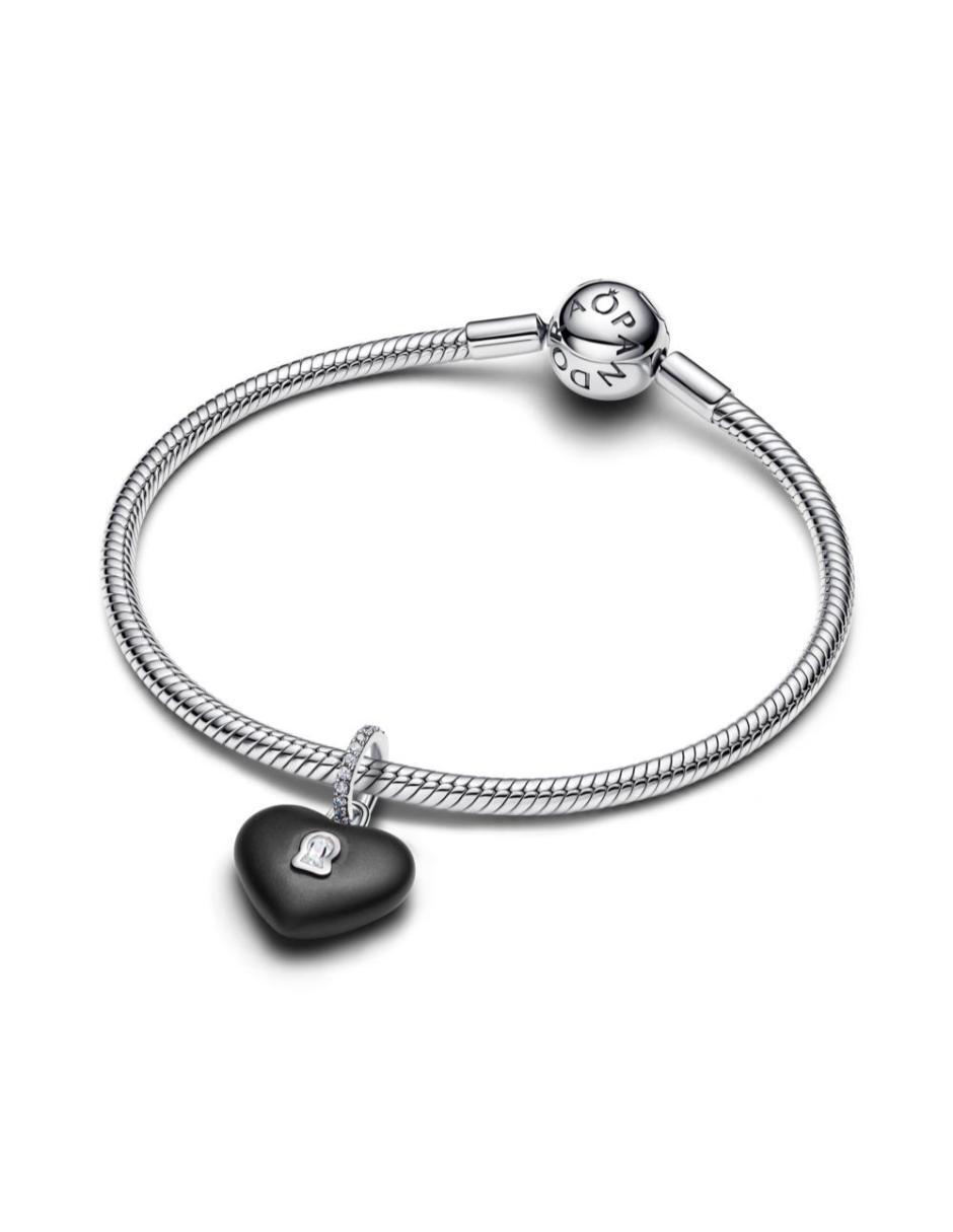 Charm de corazón Pandora Moments de plata P 925 zirconia cúbica