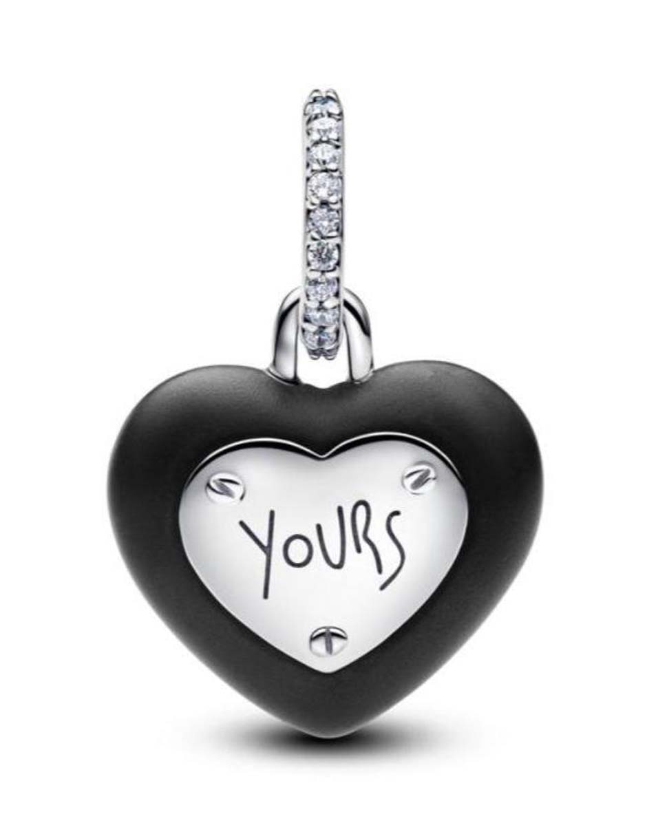 Charm de corazón Moments de plata P 925 zirconia cúbica