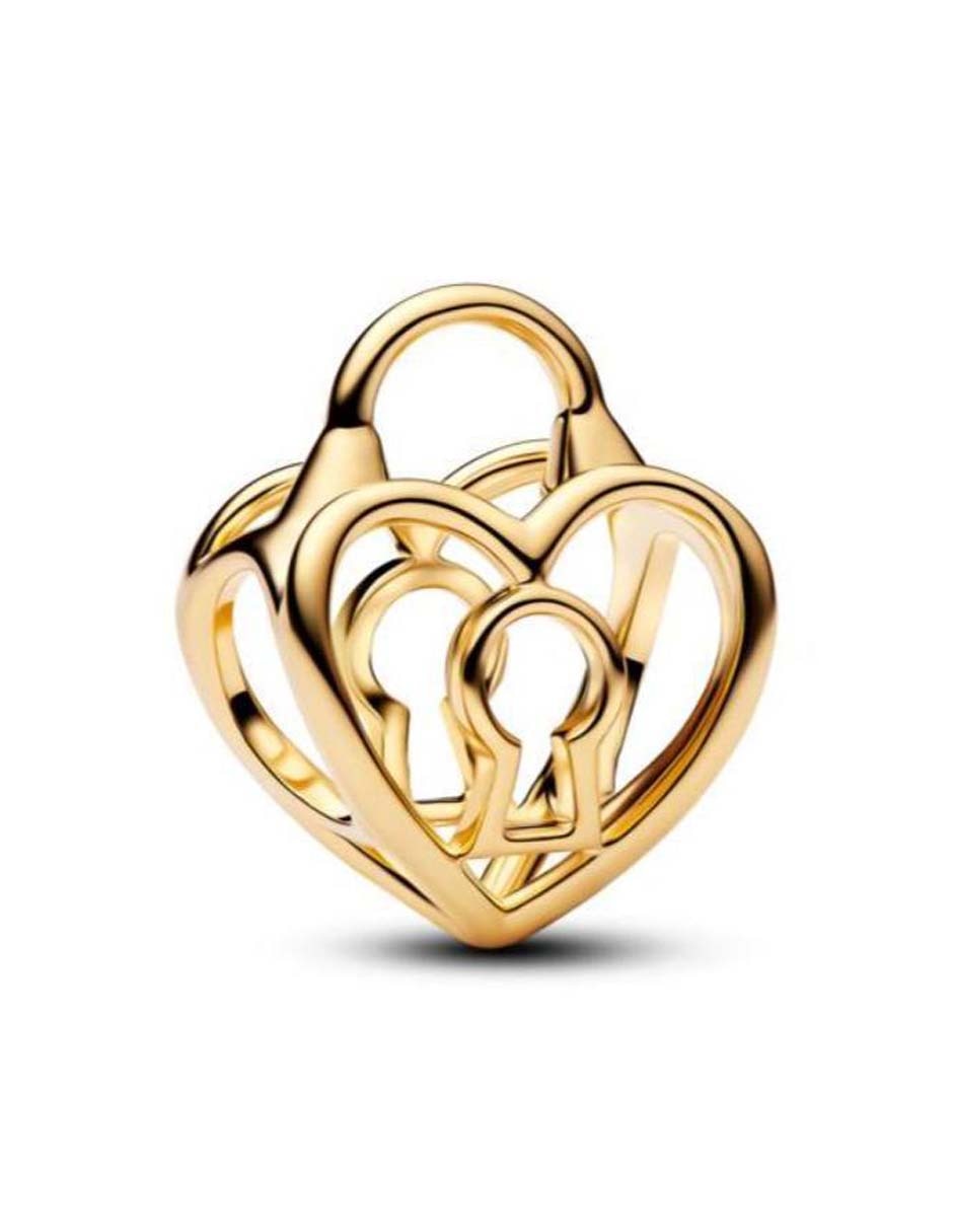 Charm de corazón Pandora Moments de plata P 925