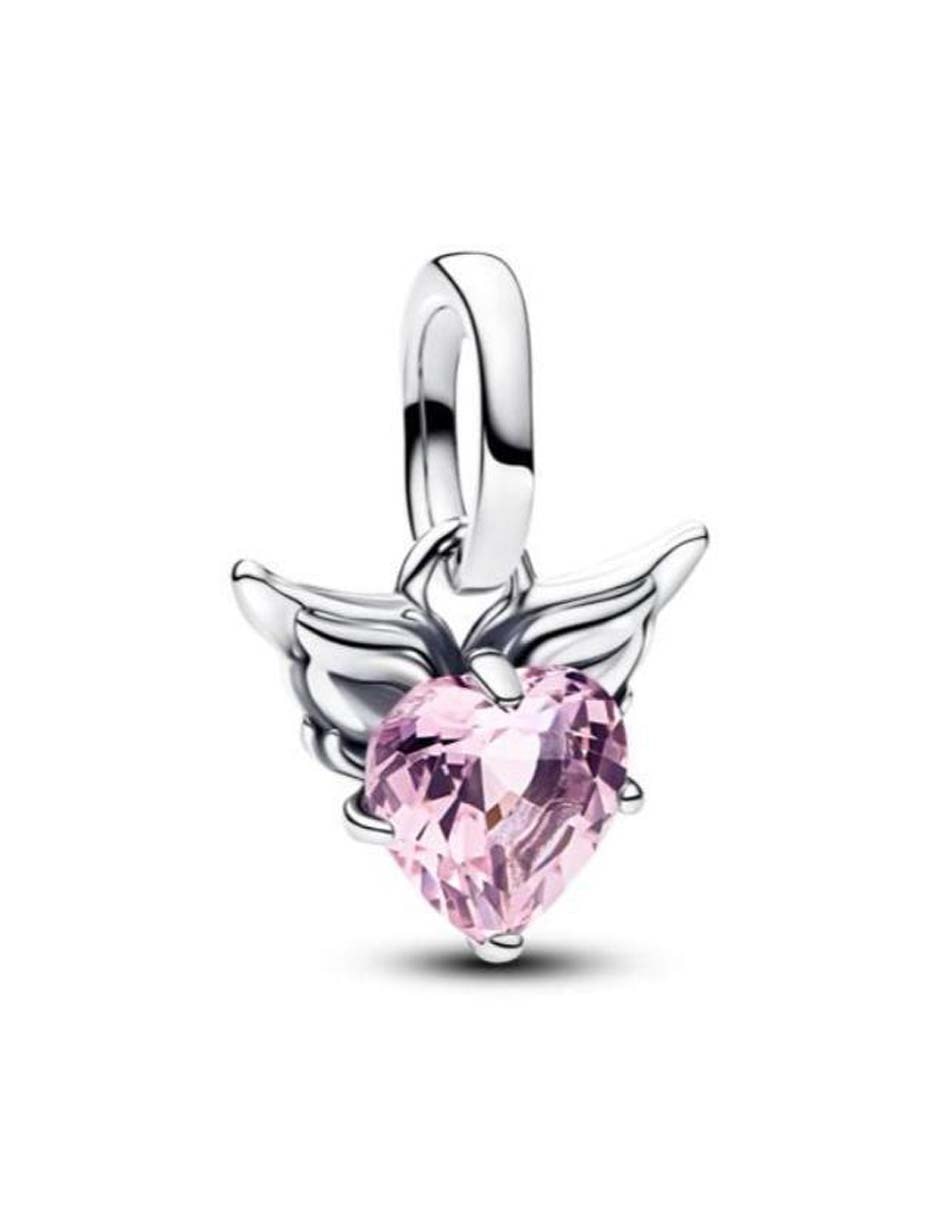 Charm de corazón Pandora ME de plata P 925 cristal