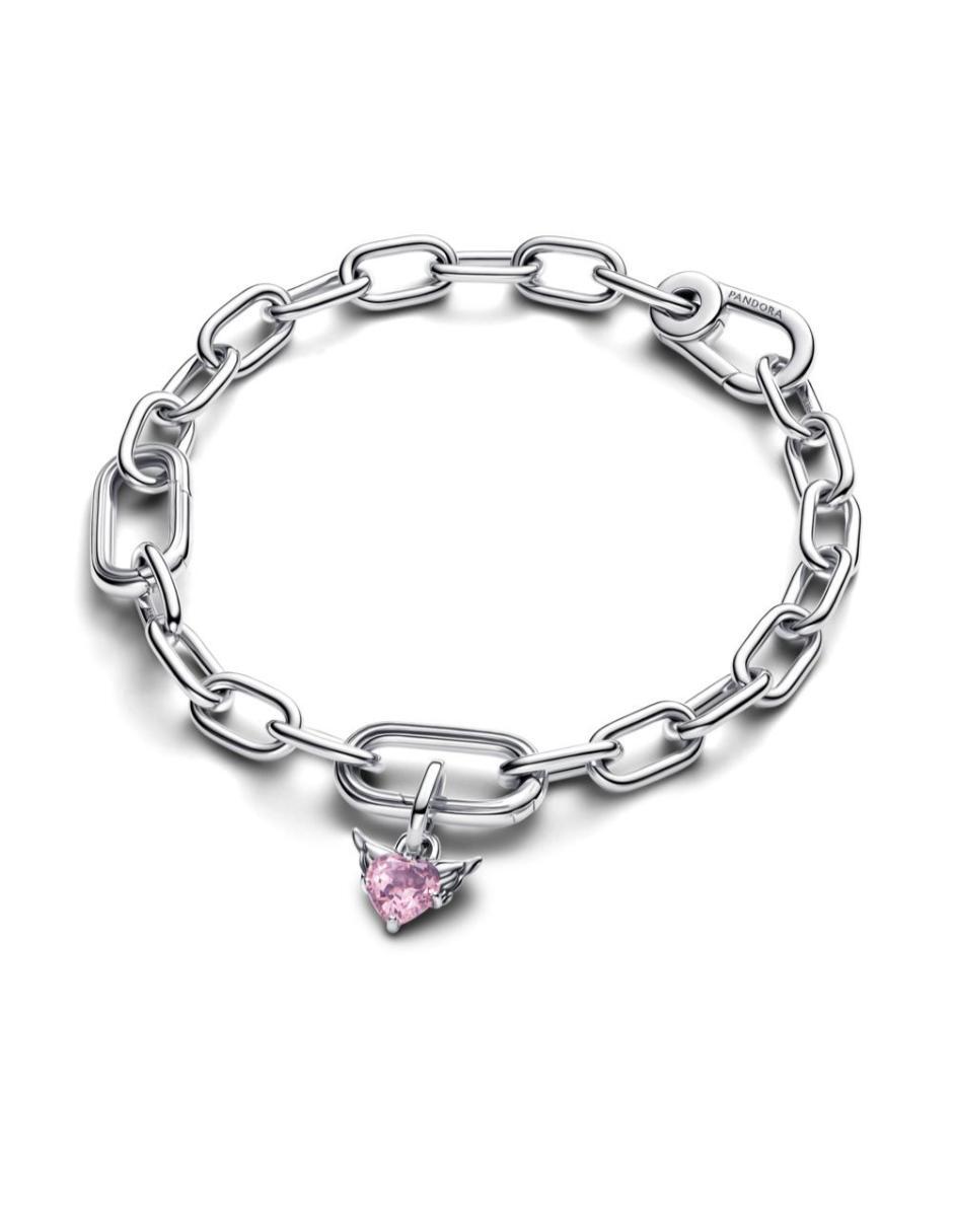 Charm de corazón Pandora ME de plata P 925 cristal