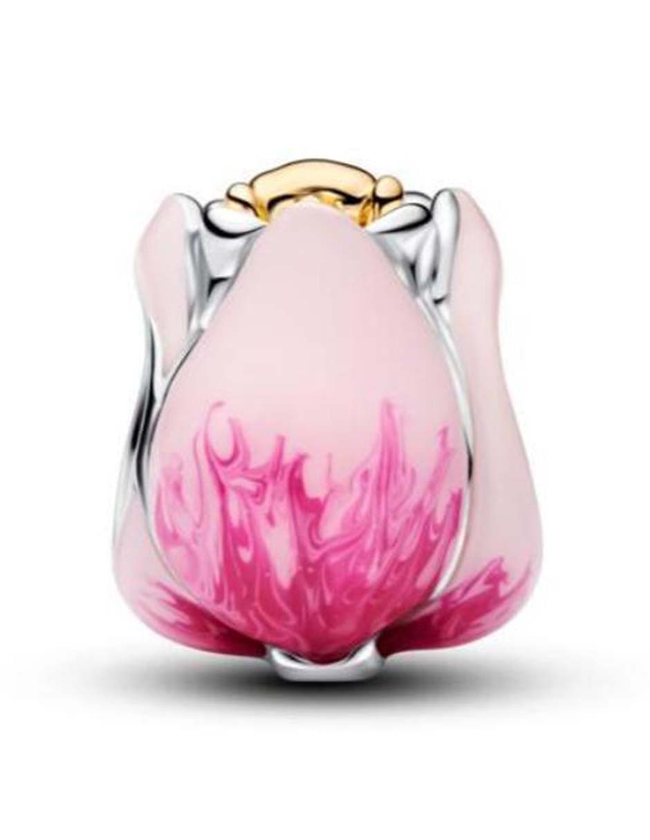Charm de tulipán Moments de plata P 925 cristal Charm de tulipán Moments de plata P 925 cristal