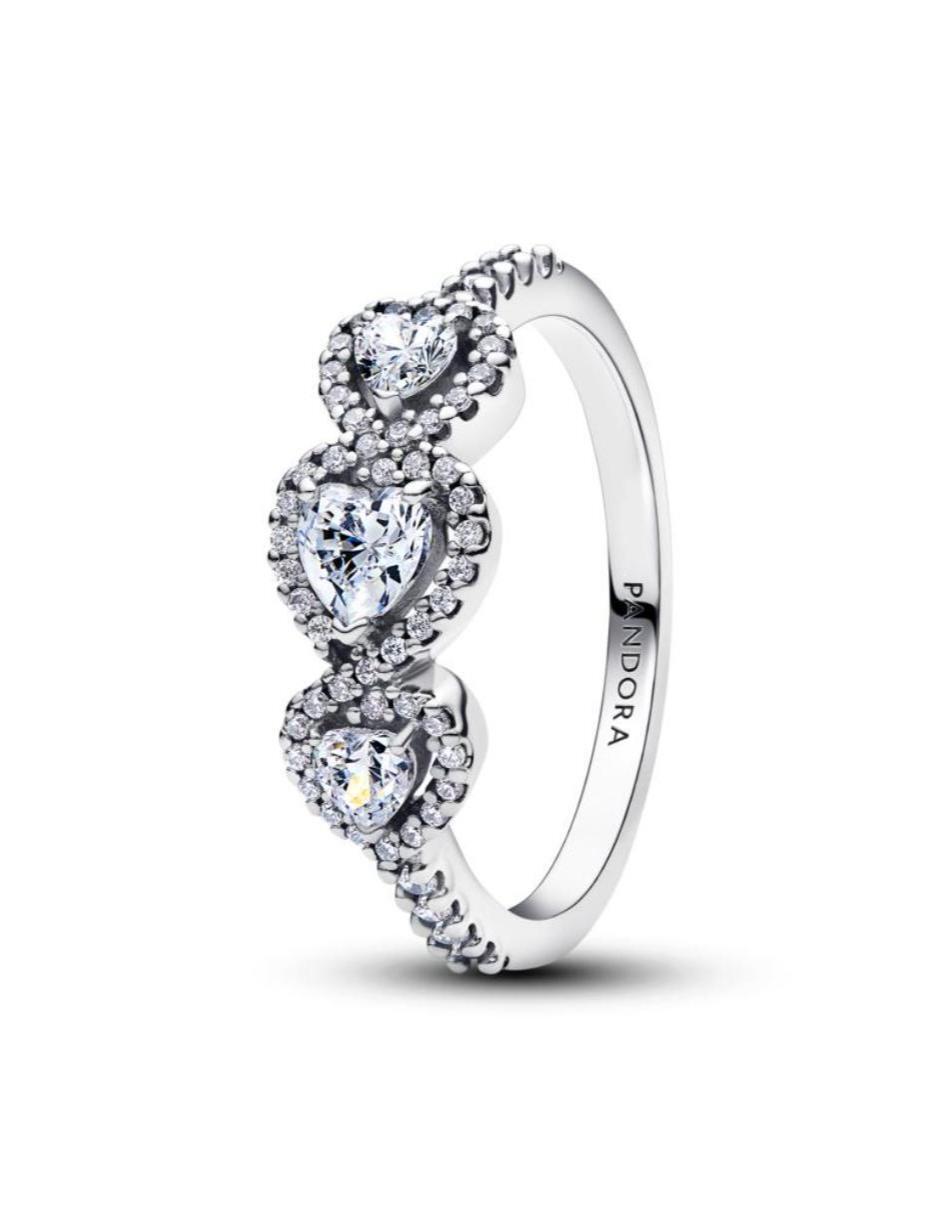 Anillo P 925 de plata zirconia cúbica brillante Anillo P 925 de plata zirconia cúbica brillante
