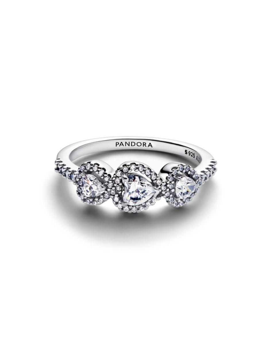 Anillo P 925 de plata zirconia cúbica brillante 3
