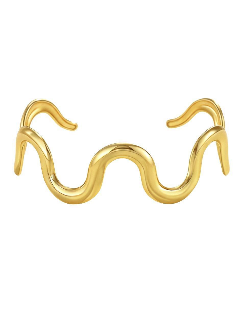 Brazalete de oro laminado con 8 K acabado brillante Brazalete de oro laminado con 8 K acabado brillante